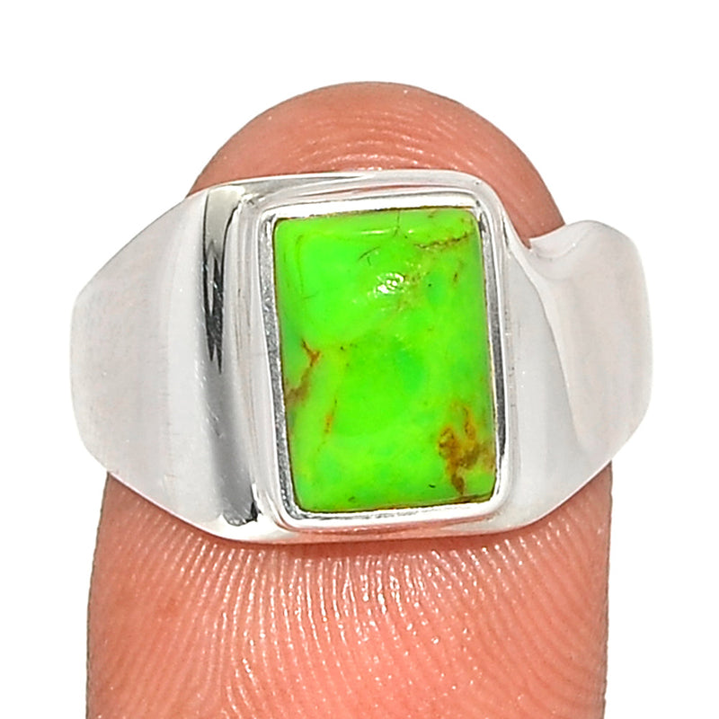 Solid - Green Mohave Turquoise Ring - GMTR834