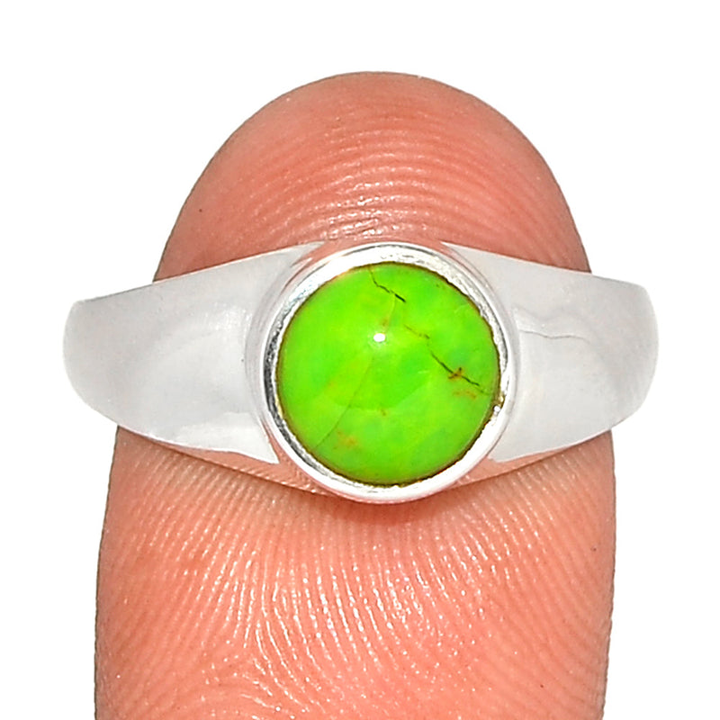 Solid - Green Mohave Turquoise Ring - GMTR835