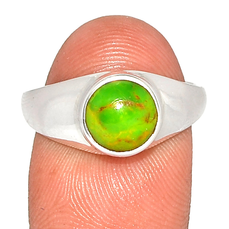 Solid - Green Mohave Turquoise Ring - GMTR837