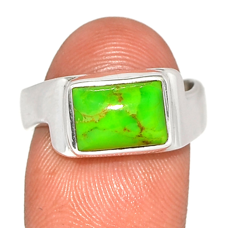 Solid - Green Mohave Turquoise Ring - GMTR840