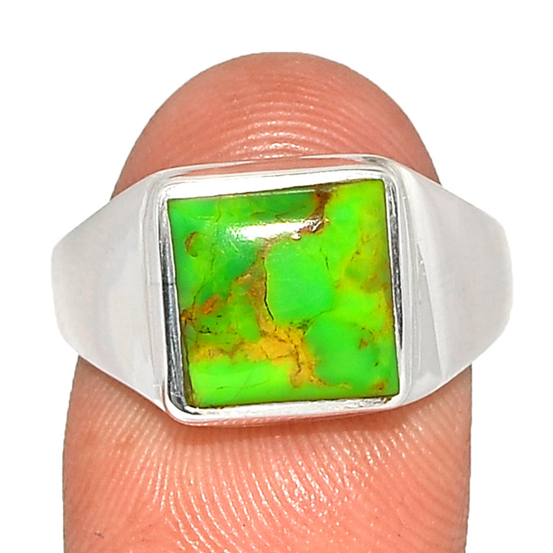 Solid - Green Mohave Turquoise Ring - GMTR844