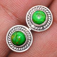 Green Mohave Turquoise Studs-GMTS107