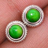 Green Mohave Turquoise Studs-GMTS108