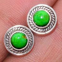 Green Mohave Turquoise Studs-GMTS114