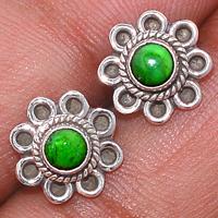 Green Mohave Turquoise Studs-GMTS115