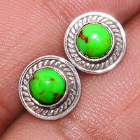 Green Mohave Turquoise Studs-GMTS129