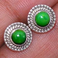 Green Mohave Turquoise Studs-GMTS146
