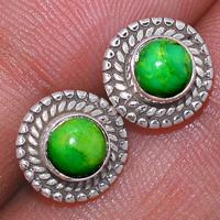 Green Mohave Turquoise Studs-GMTS149