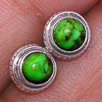 Green Mohave Turquoise Studs-GMTS151