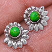 Green Mohave Turquoise Studs-GMTS152