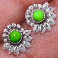 Green Mohave Turquoise Studs-GMTS158
