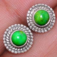Green Mohave Turquoise Studs-GMTS159