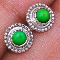 Green Mohave Turquoise Studs-GMTS162