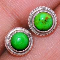 Green Mohave Turquoise Studs-GMTS173