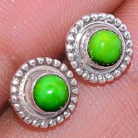 Green Mohave Turquoise Studs-GMTS175