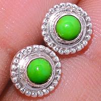 Green Mohave Turquoise Studs-GMTS177
