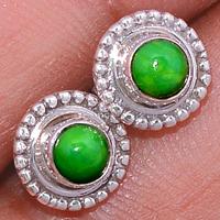 Green Mohave Turquoise Studs-GMTS179