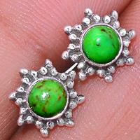 Green Mohave Turquoise Studs-GMTS180