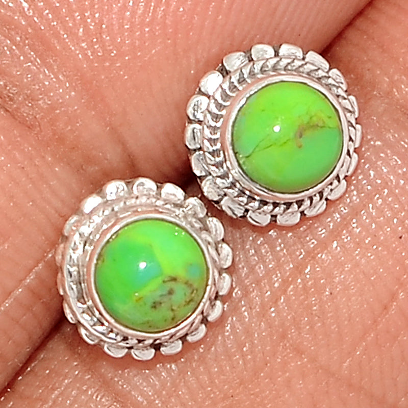 Green Mohave Turquoise Studs - GMTS208