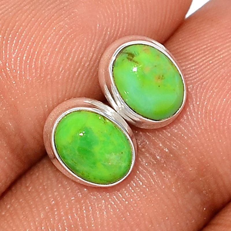Green Mohave Turquoise Studs - GMTS253
