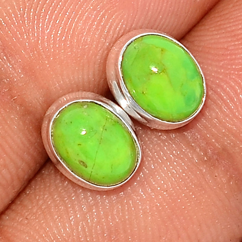 Green Mohave Turquoise Studs - GMTS254