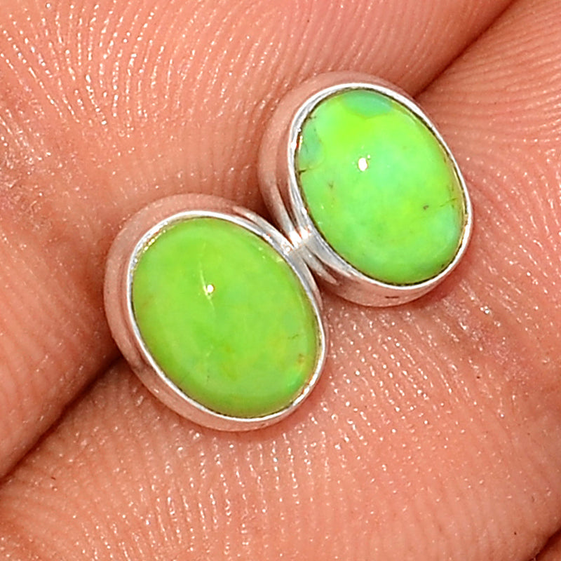 Green Mohave Turquoise Studs - GMTS255