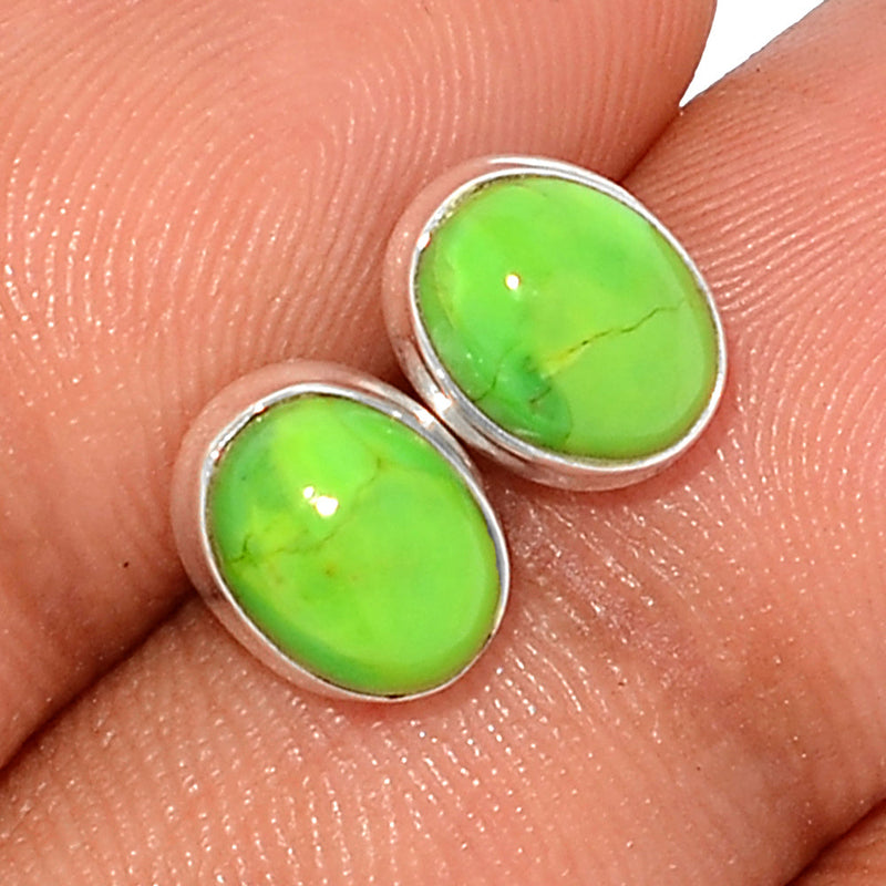 Green Mohave Turquoise Studs - GMTS256