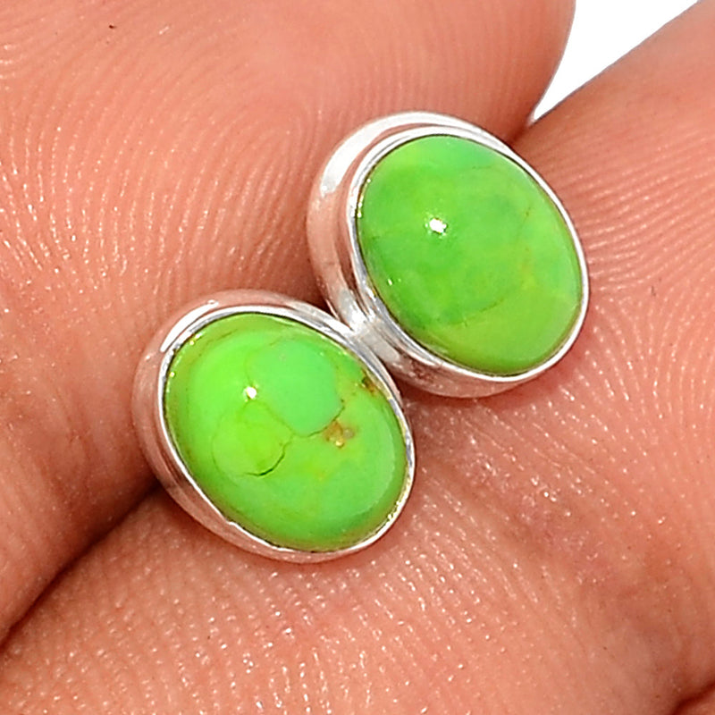 Green Mohave Turquoise Studs - GMTS259