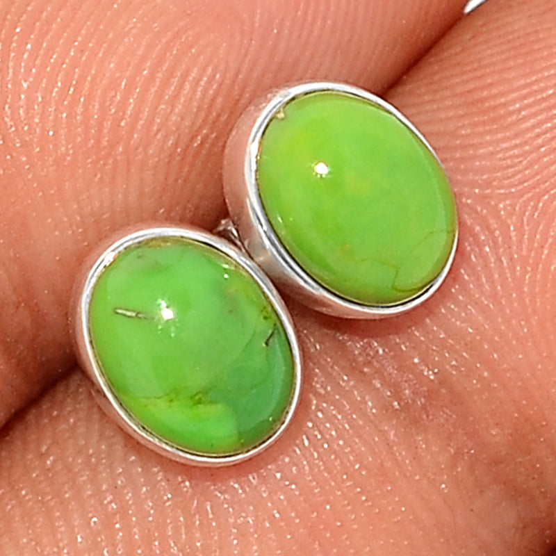 Green Mohave Turquoise Studs - GMTS260
