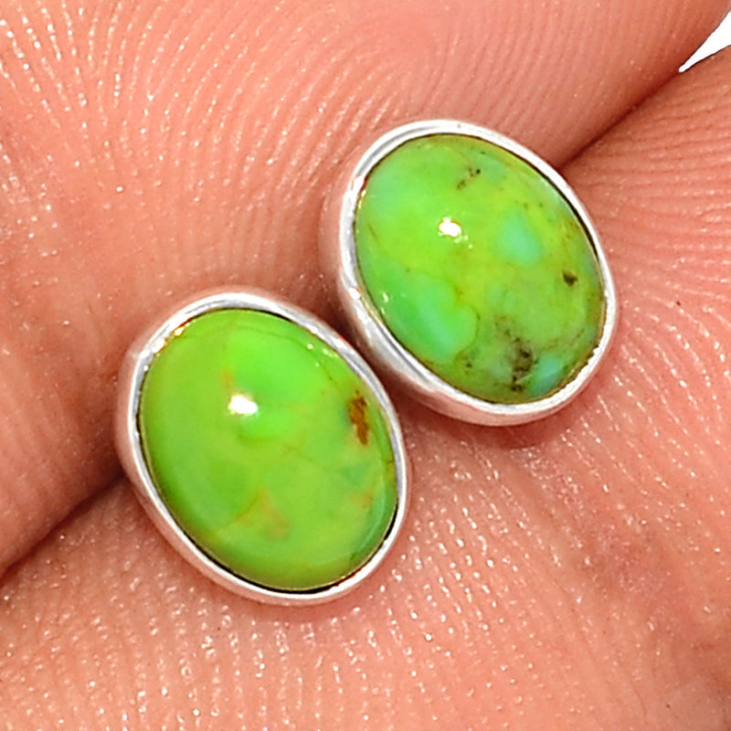 Green Mohave Turquoise Studs - GMTS261