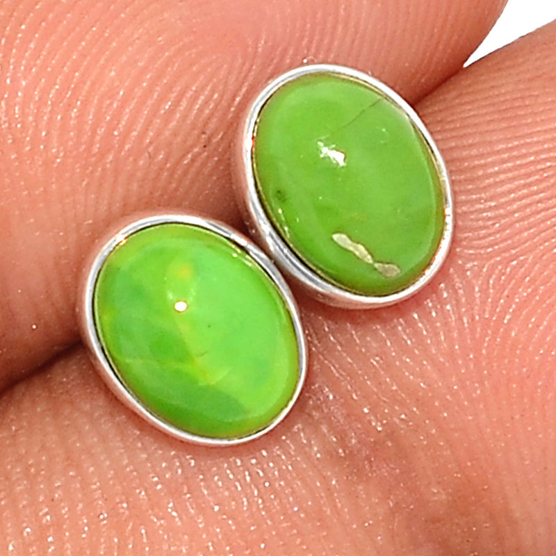 Green Mohave Turquoise Studs - GMTS262