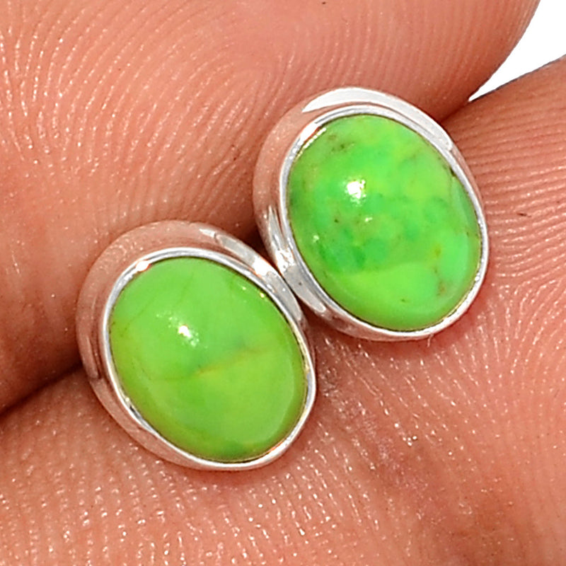 Green Mohave Turquoise Studs - GMTS263