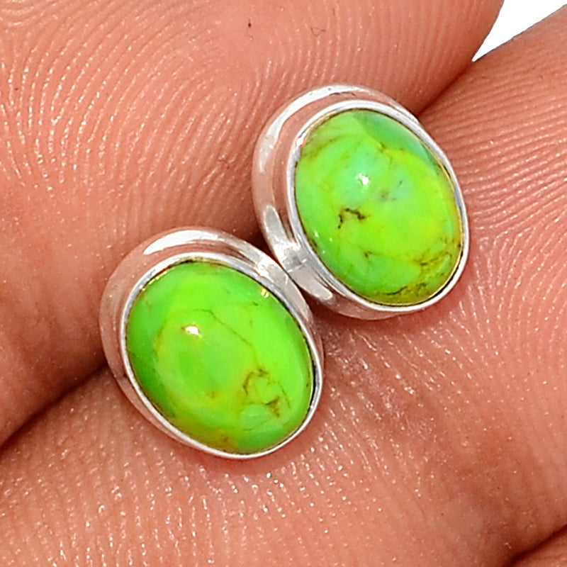 Green Mohave Turquoise Studs - GMTS265