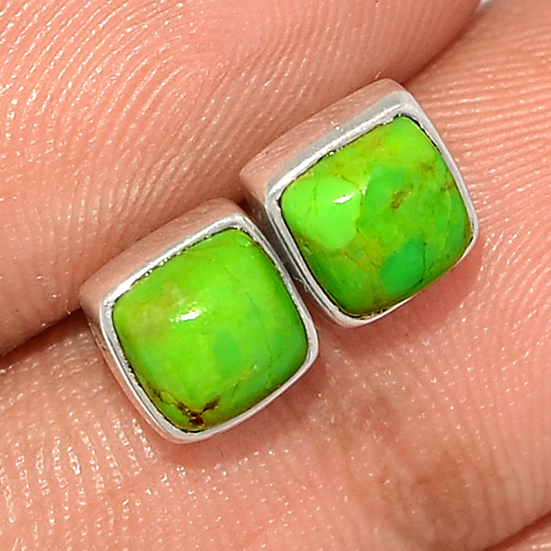Green Mohave Turquoise Studs - GMTS271