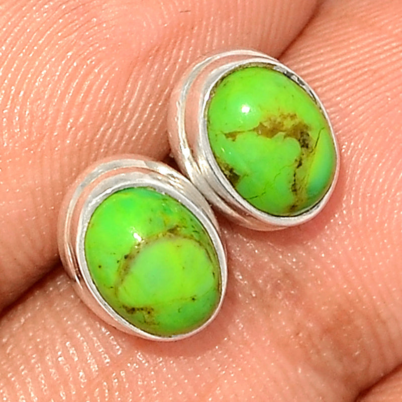 Green Mohave Turquoise Studs - GMTS281