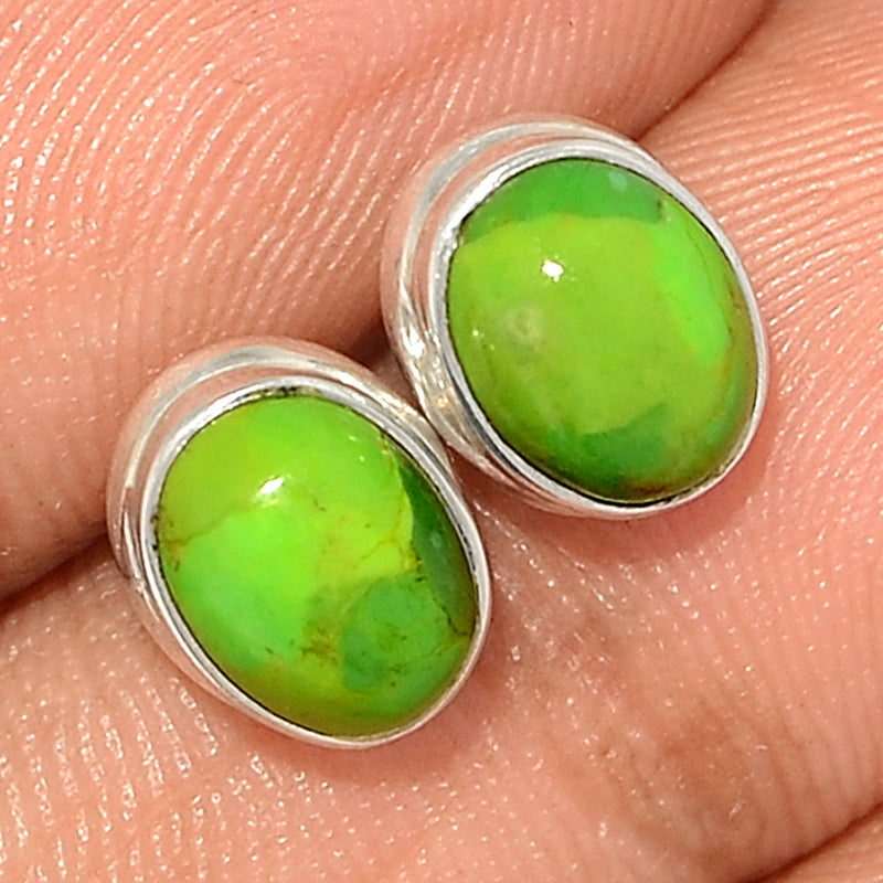 Green Mohave Turquoise Studs - GMTS284