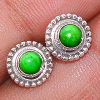 Green Mohave Turquoise Studs-GMTS97