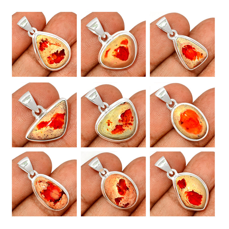 10 Pieces Mix Lot - Mexican Opal Pendants - GMXOP1