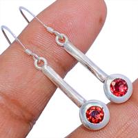 Faceted Garnet Earring - GNFE548