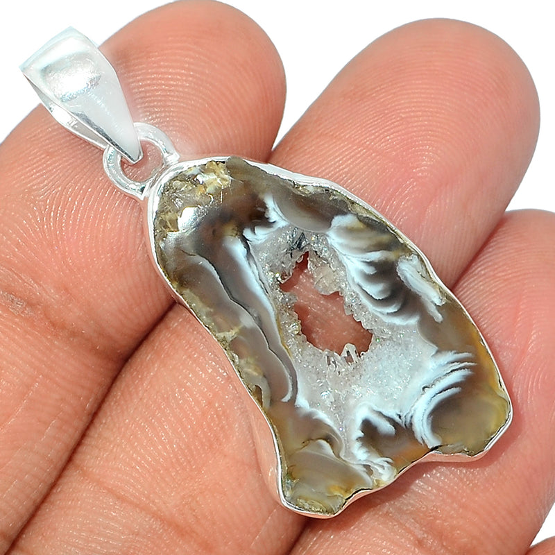 1.7" Oco Geode Druzy Pendants - GODP755