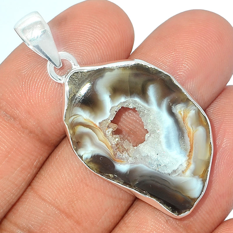 1.7" Oco Geode Druzy Pendants - GODP760