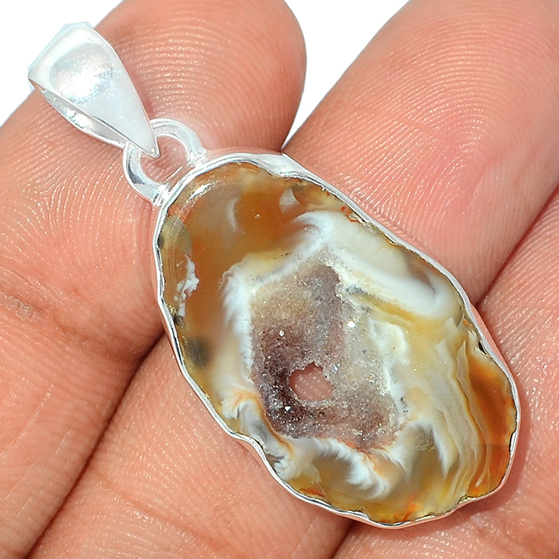 1.6" Oco Geode Druzy Pendants - GODP769
