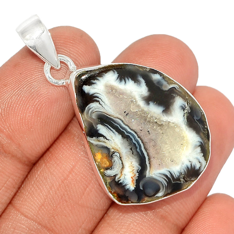 1.7" Oco Geode Druzy Pendants - GODP803