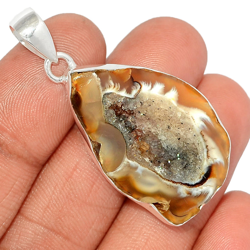 1.7" Oco Geode Druzy Pendants - GODP808