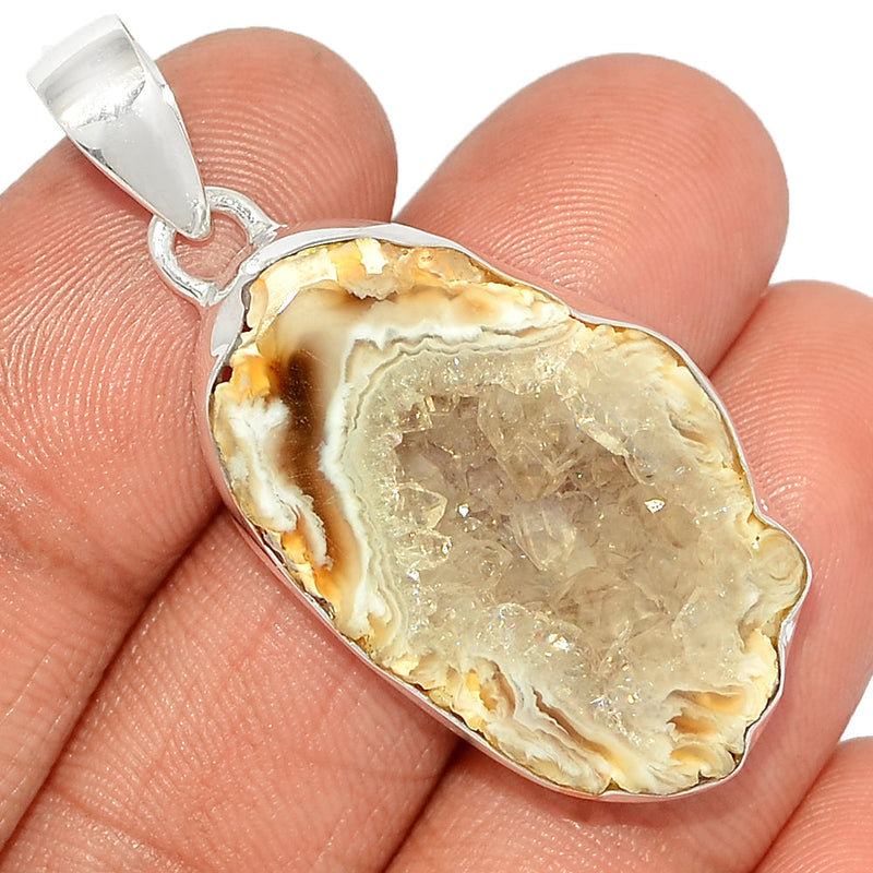 1.7" Oco Geode Druzy Pendants - GODP812