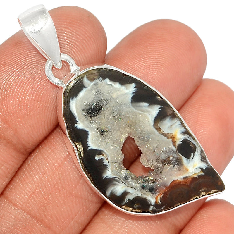 1.8" Oco Geode Druzy Pendants - GODP814