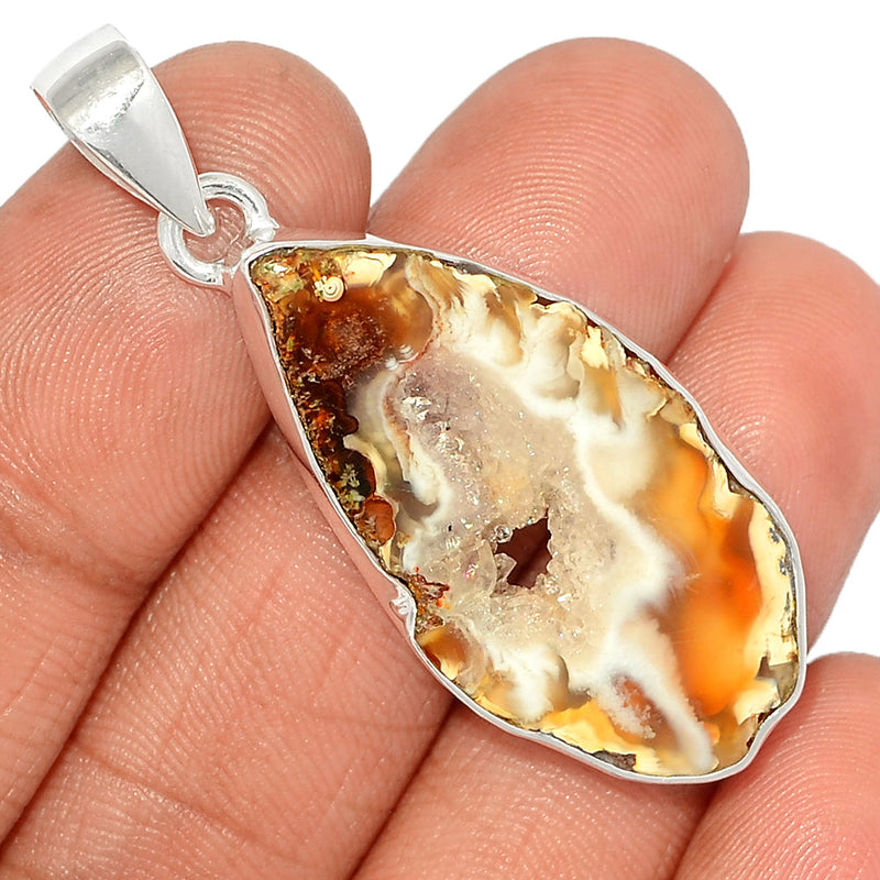 1.8" Oco Geode Druzy Pendants - GODP816