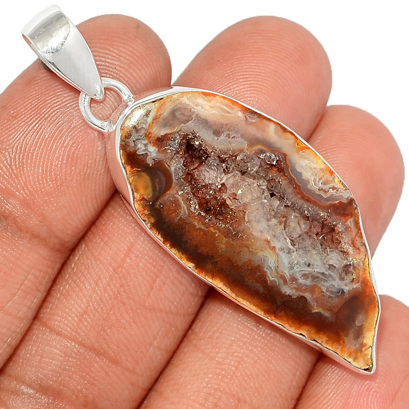 2.1" Oco Geode Druzy Pendants - GODP823