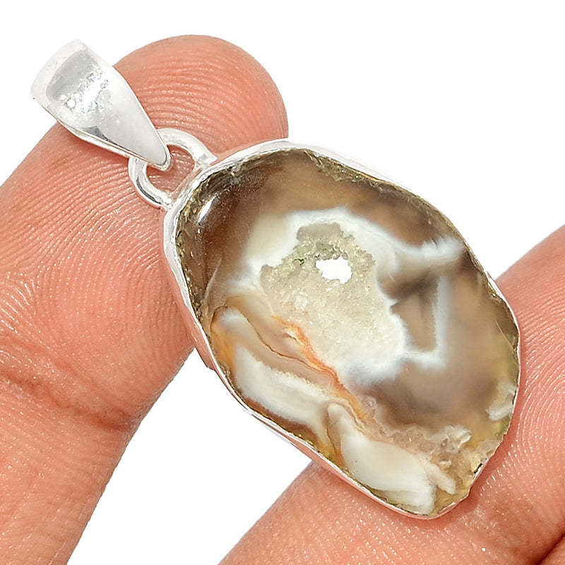 1.6" Oco Geode Druzy Pendants - GODP839