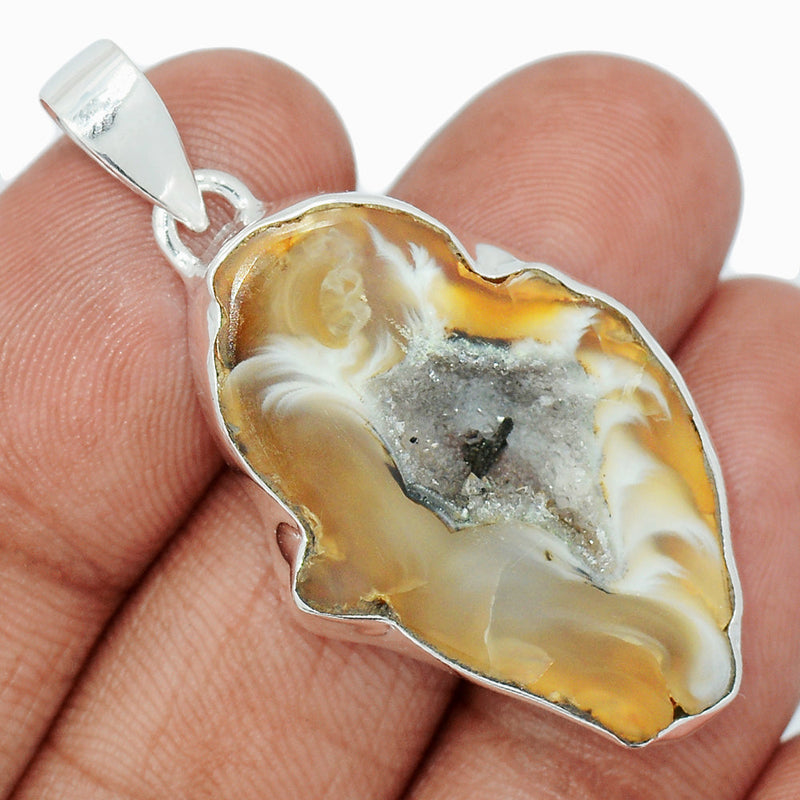 1.7" Oco Geode Druzy Pendants - GODP845